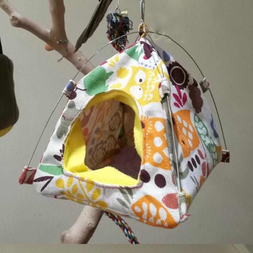 Bird Bed Parrot Sleeping Tent Hut Tent Birdcage Hammock Toy Pet Bed