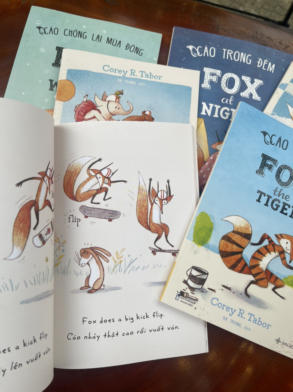 boxset FOX CHÚ CÁO TINH NGHỊCH – TRỌN BỘ 6 CUỐN – SONG NGỮ VIỆT ANH – IN MÀU TOÀN BỘ - SAN HÔ BOOKS -