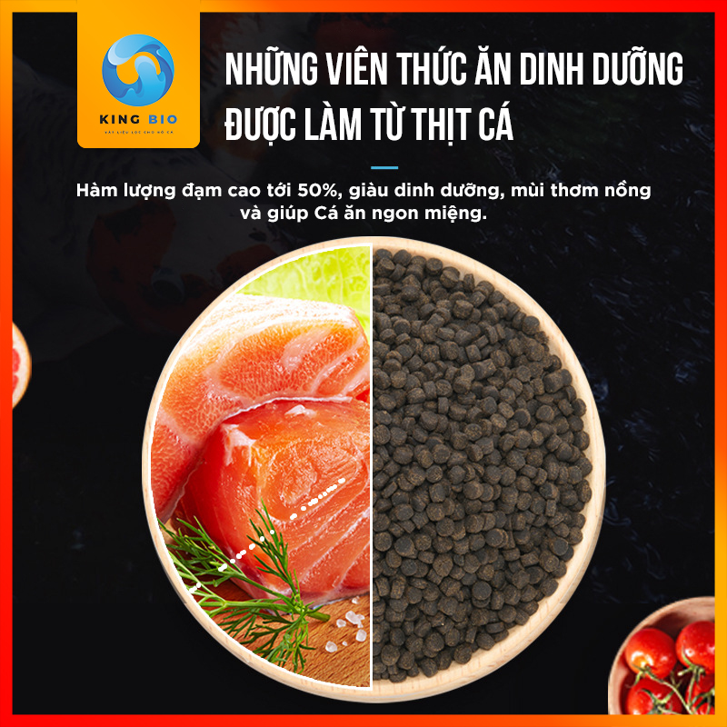 Cám cho cá Hổ- Thức ăn dinh dưỡng hỗ trợ tăng màu và tiêu hóa cho cá Hổ