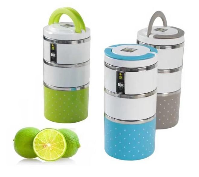 Camen 3 Ngăn Chấm Bi Inox Cao Cấp - Free Ship Toàn Quốc