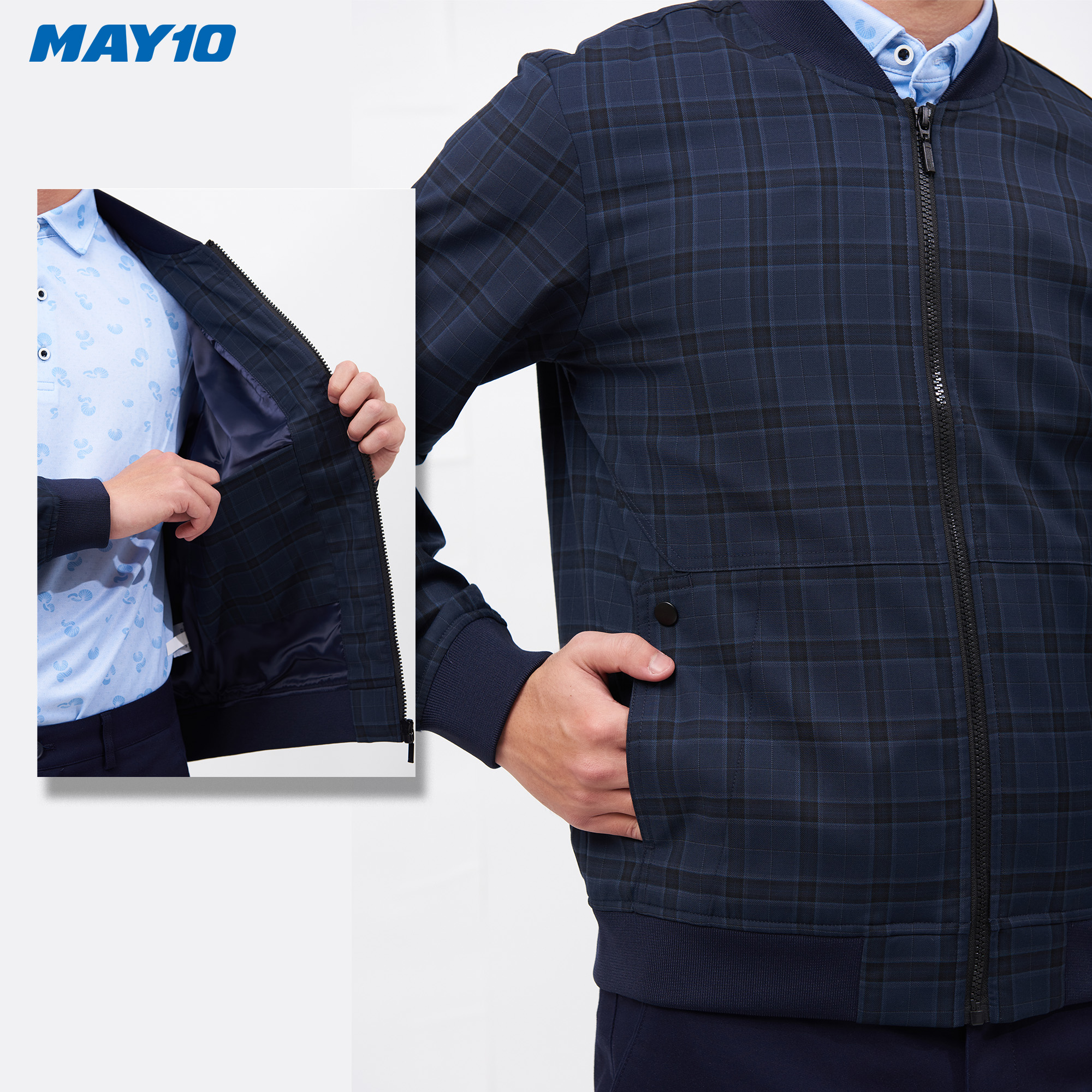 Áo Jacket nam 2 lớp May 10 mã 030122074 2