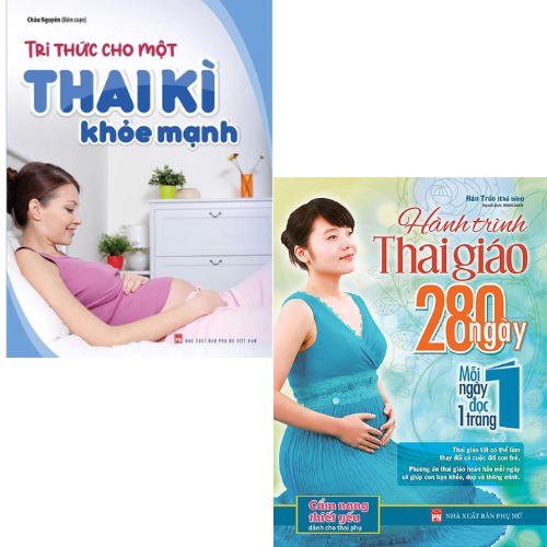 Combo Sách Dành Cho Mẹ Bầu: Tri Thức Cho Một Thai Kì Khỏe Mạnh + Hành Trình Thai Giáo 280 Ngày _ML