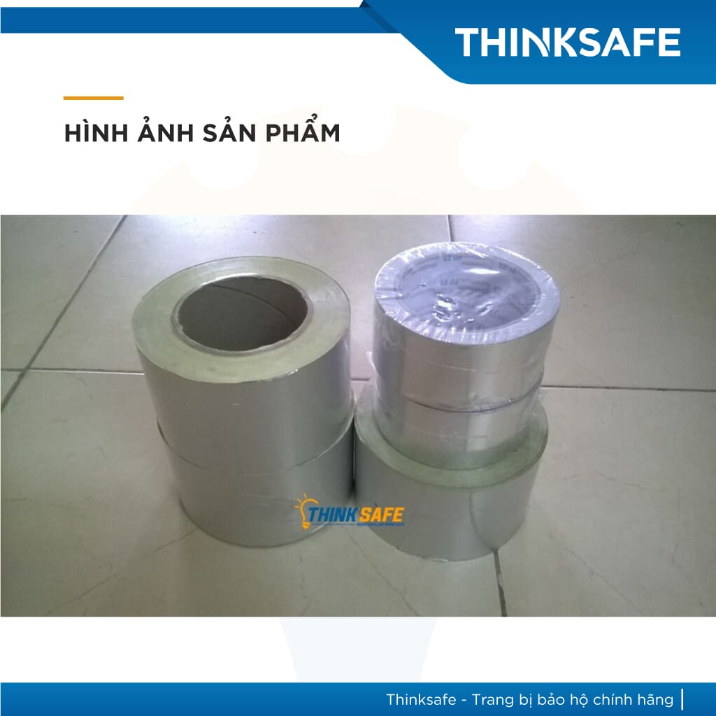 Băng keo bạc nhôm chịu nhiệt, keo cách nhiệt chống cháy, độ bám dính chắc bền