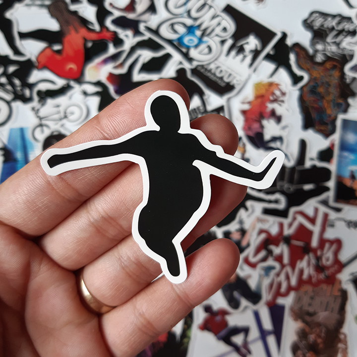 Bộ Sticker dán cao cấp chủ đề PARKOUR - Dùng dán Xe, dán mũ bảo hiểm, dán Laptop