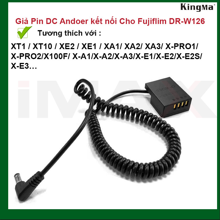 BỘ PIN GIẢ KINGMA NP-W126 - HÀNG CHÍNH HÃNG