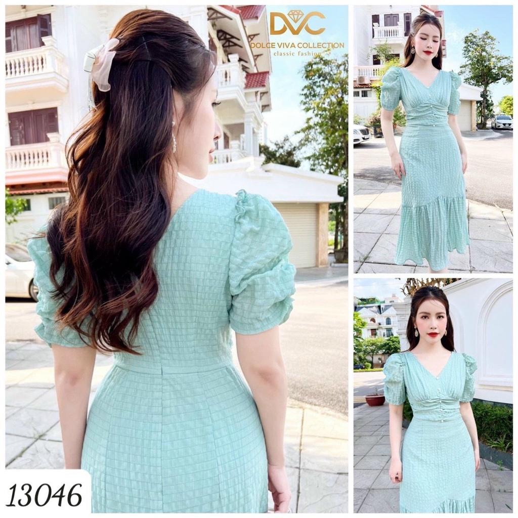 Đầm xốp nhún sang trọng nổi bật hàng chuẩn shop siêu xinh - tiểu thư sang trọng cho các nàng