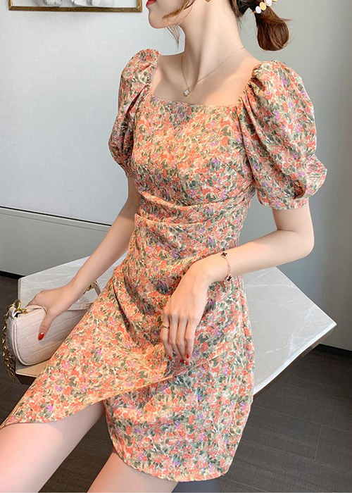 Đầm Hoa Vạt Xéo Thời Trang