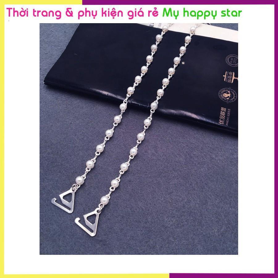 Dây áo ngực bra cao cấp đính đá hạt dùng cho áo hở cổ DA13