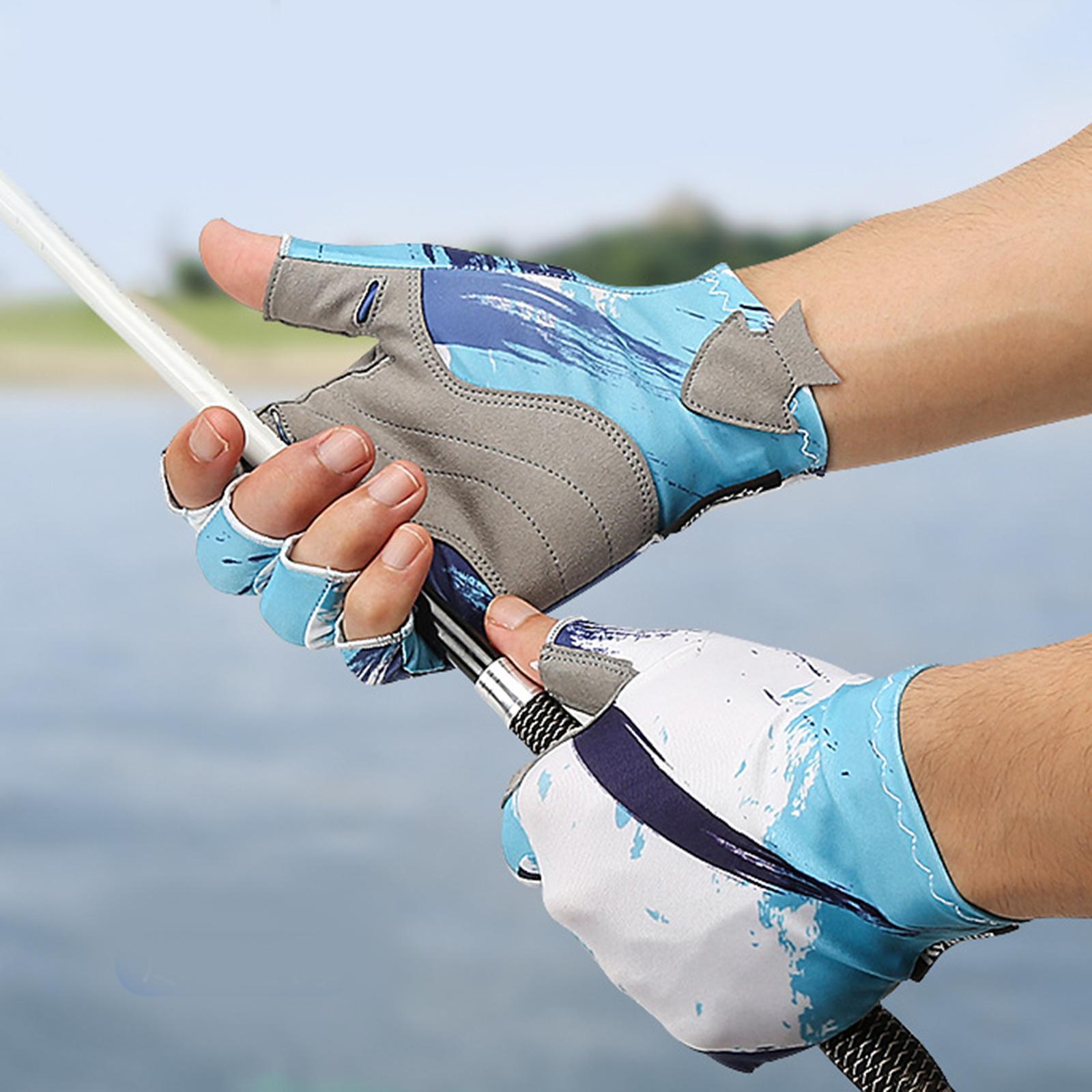 Half Finger Cycling Gloves Shock-Absorbing for Fishing