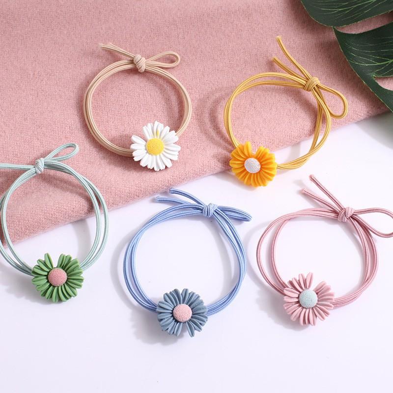 Chun buộc tóc cúc hoạ my - giao màu ngẩu nhiên
