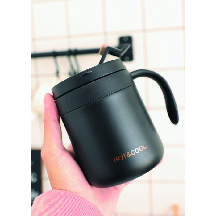 Bình Giữ Nhiệt 350Ml Hai Lớp Bằng Thép Không Gỉ, Bình Chân Không Giữ Nhiệt  Cách Nhiệt Có Tay Cầm - Ly giữ nhiệt Thương hiệu Taiki | SieuThiChoLon.com