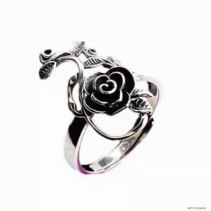 Nhẫn hoa hồng Minh Tâm Jewelry bạc Thái 925 cho nữ