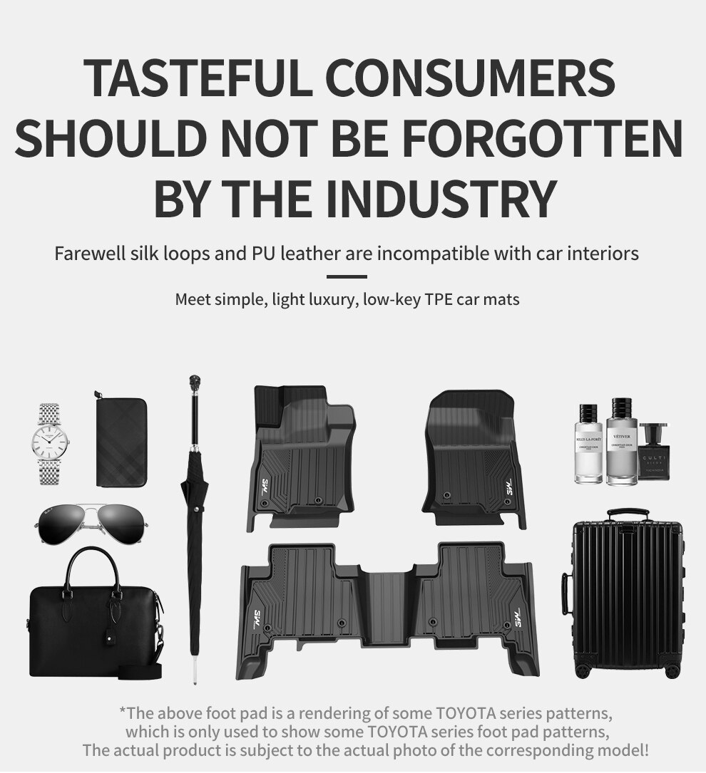 Thảm lót sàn xe ô tô dành cho TOYOTA RAV4 2013-2018 Nhãn hiệu Macsim 3W chất liệu nhựa TPE đúc khuôn cao cấp - màu đen