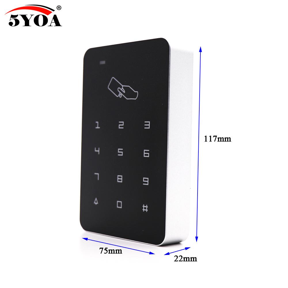 Đầu đọc bàn phím điều khiển truy cập RFID 125HZ với một cửa và bảng điều khiển cảm ứng độc lập cho ngoài trời và trong nhà với hệ thống kiểm soát truy cập 1000 người dùng