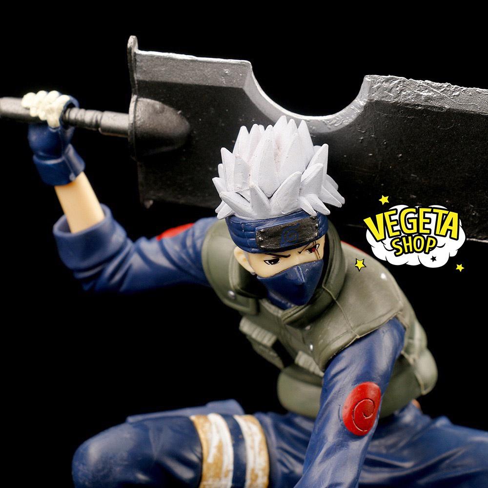 Mô hình Kakashi chiến đấu cầm kiếm thủ thế cực ngầu - Mô hình Naruto - Hatake Kakashi - Kích thước 26.5 x 9 x 15.5cm