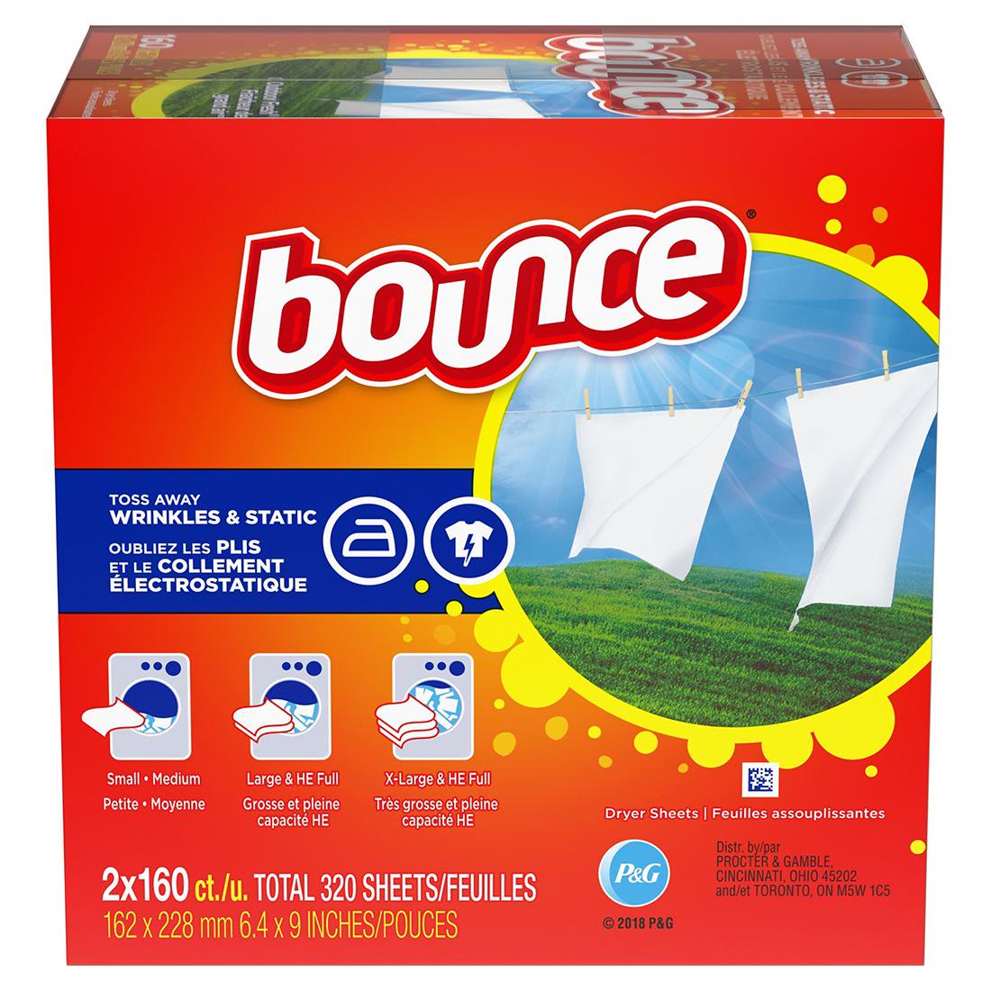 Tách Lẻ 10/20/40 Giấy Thơm Quần Áo BOUNCE Outdoor Fresh