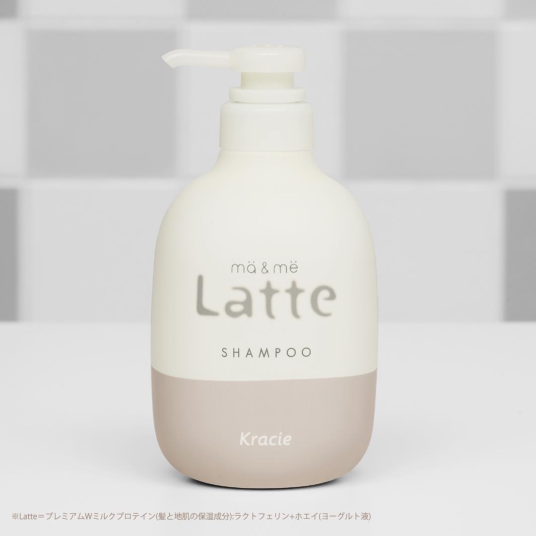 Dầu Gội Dưỡng Tóc Chắc Khoẻ Dành Cho Cả Gia Đình Kracie Ma &amp; Me Latte Shampoo 490mL