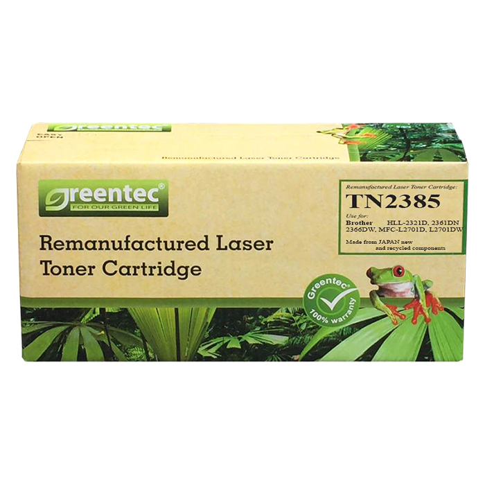 Mực in laser đen trắng Greentec Brother TN2385 - Hàng chính hãng