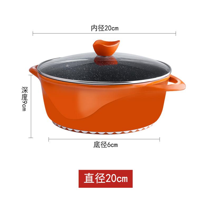 Ưu đãi đặc biệt nồi canh đá Maifan nồi chống dính đôi tai luộc bánh gelatin da lừa nồi đặc biệt nồi gia dụng thương mại bếp gas hầm nồi phở