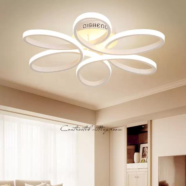 Đèn LED Mâm Ốp Trần MN035/6, Đèn trần Phòng Khách, Đèn trần phòng ngủ - 3 Chế Độ Sáng