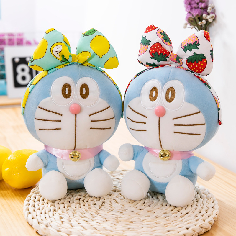 Gấu Bông Doremon (Doraemon) Đeo Nơ Dễ Thương Mẫu Mới Siêu Hot Cưng Xỉu (25cm) Hàng Xịn Cao Cấp, An Toàn Cho Người Sử Dụng