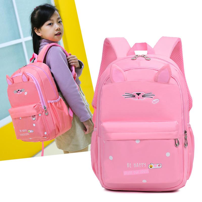 Trẻ Em Học Túi Cô Gái Trẻ Em Tất Chống Nước Chỉnh Hình Ba Lô Mèo Schoolbags Trường Tiểu Học Ba Lô Mochilas Infanti