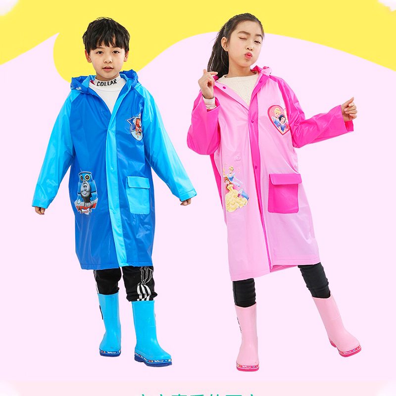 Áo mưa trẻ em hoạt hình Elsa & Peppa đáng yêu cho bé 4-10 tuổi – AM004