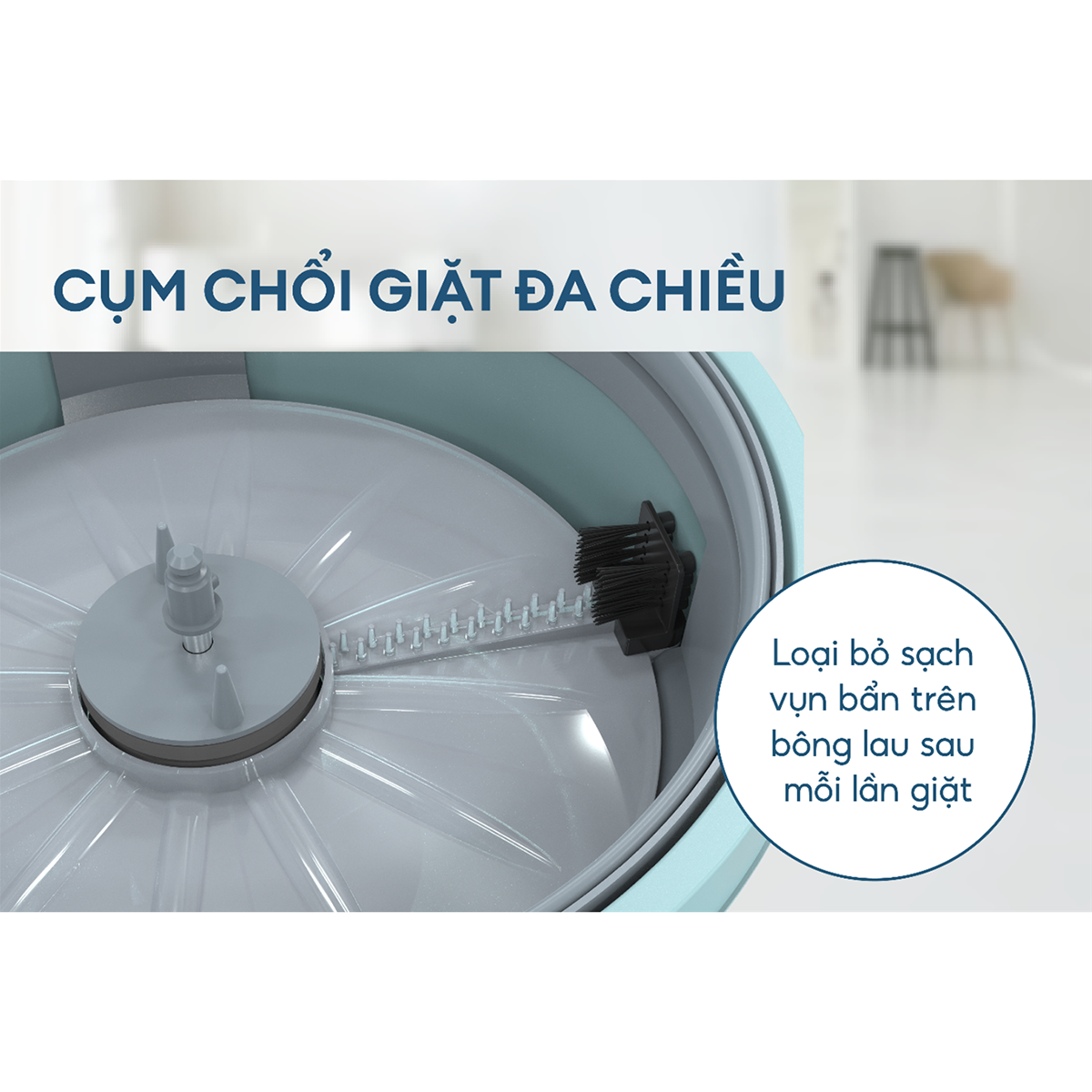 Bộ Lau Nhà Xoay 360 Độ Thông Minh Sunhouse KS-CL235PB