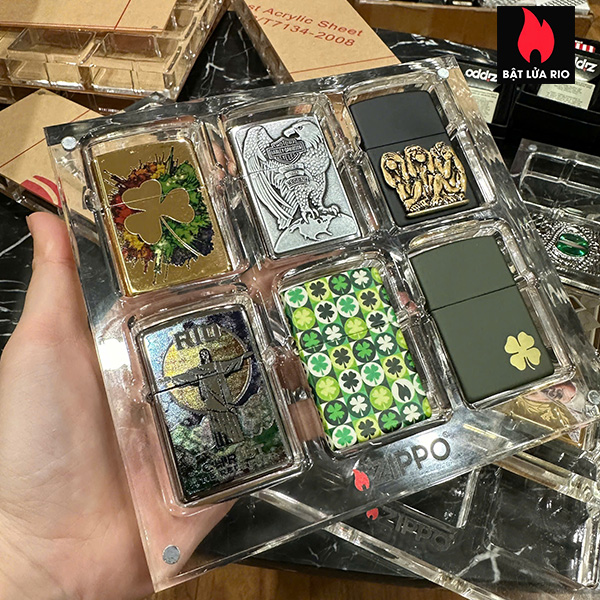 Khay Mica trưng bày và bảo quản Zippo 6 ô