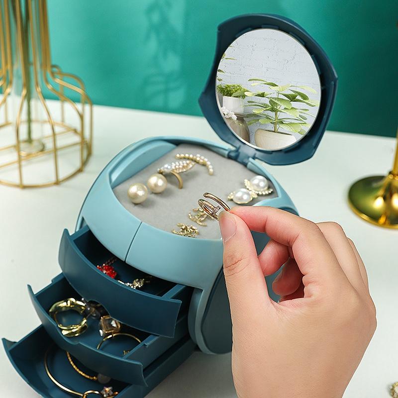 Hộp đựng đồ trang sức có gương