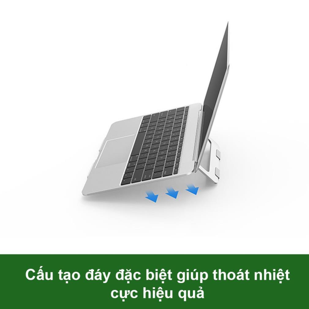 Giá đỡ laptop đế tản nhiệt laptop,  MA-X5 bằng nhôm nguyên khối siêu mỏng nhẹ ,siêu bền dùng cho máy 13- 15.6 inch