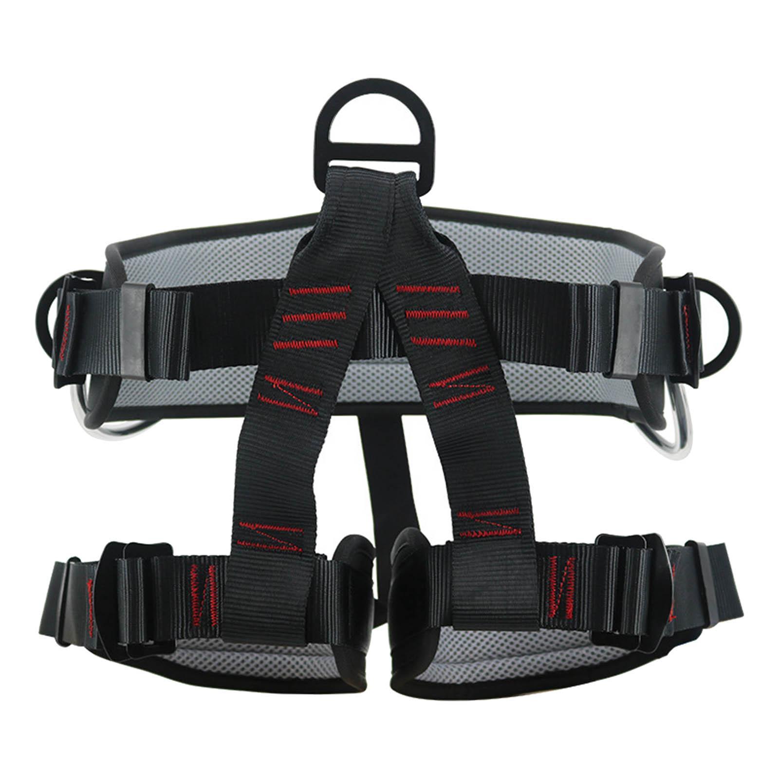 Climbing Harness  Belt Tree Climbing Rappelling Equip Black