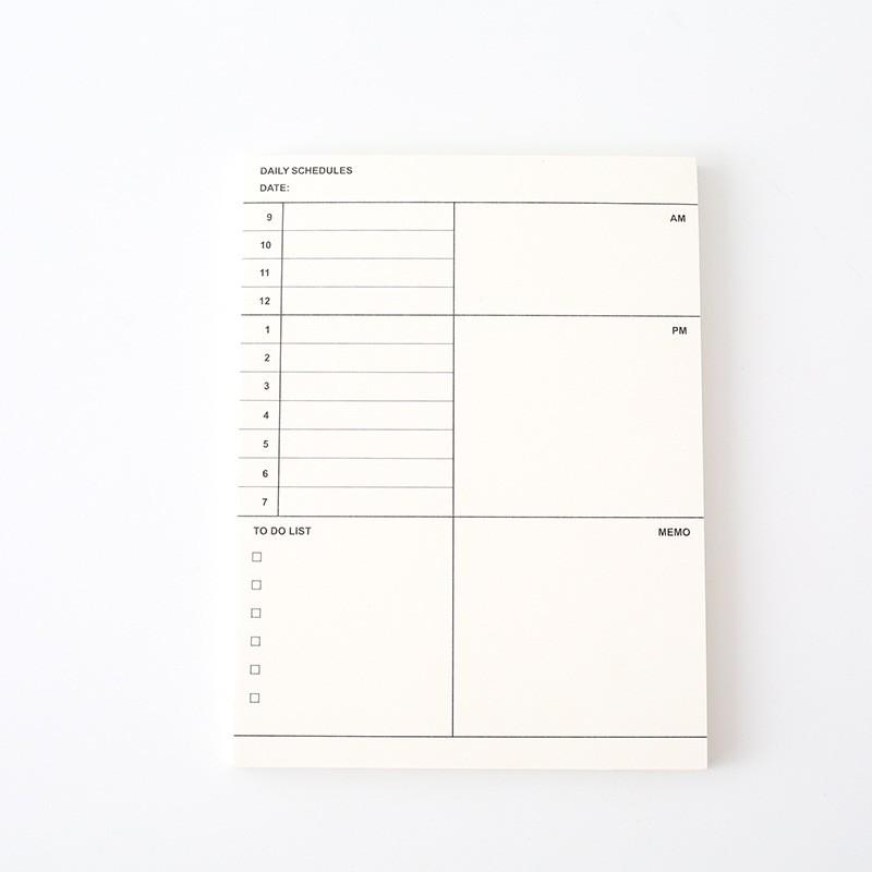 Sổ tay lập kế hoạch - Giấy note kế hoạch tuần , tháng, năm