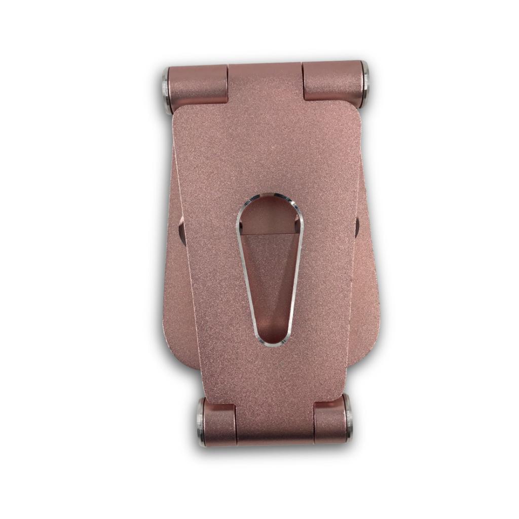 Desk Stand Holder Mount Mobile Phone Folding Portable Clear Rose Gold&gold