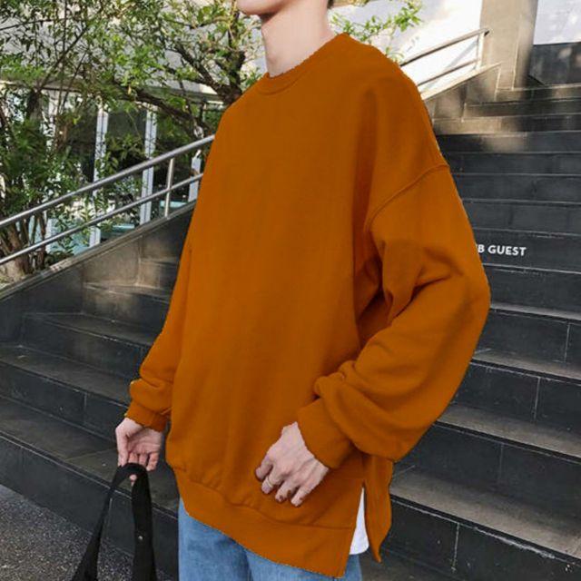 Áo sweater áo chui đầu áo hoodie xẻ tà cất nỉ ngoại size M L XL