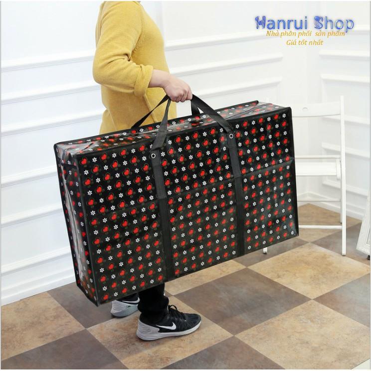 Túi vải bố đựng đồ chống nước họa tiết mẫu ngẫu nhiên