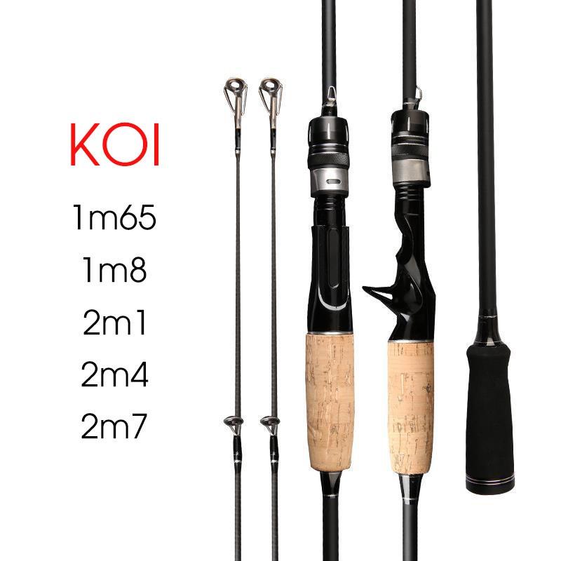 Cần Câu Lure Koi Garp Cần Câu Cá 2 Ngọn ( Có Máy Đứng Và Máy Ngang)- 1.65M - 2.7M