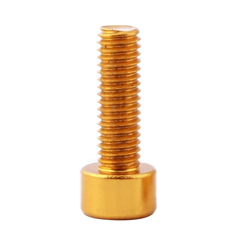 4 Pieces Water Bottle Cage Bolts Holder Screws Hex Socket Screws Aluminum Alloy Bicycle Accessories Screws Aluminum
