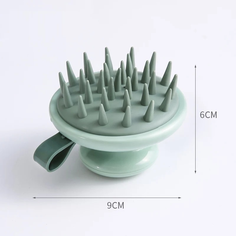 Lược Gội Đầu Massage Silicon - Massage da đầu - Giảm rụng tóc - Kích thích mọc tóc (Màu ngẫu nhiên) + Tặng kèm móc treo siêu dính