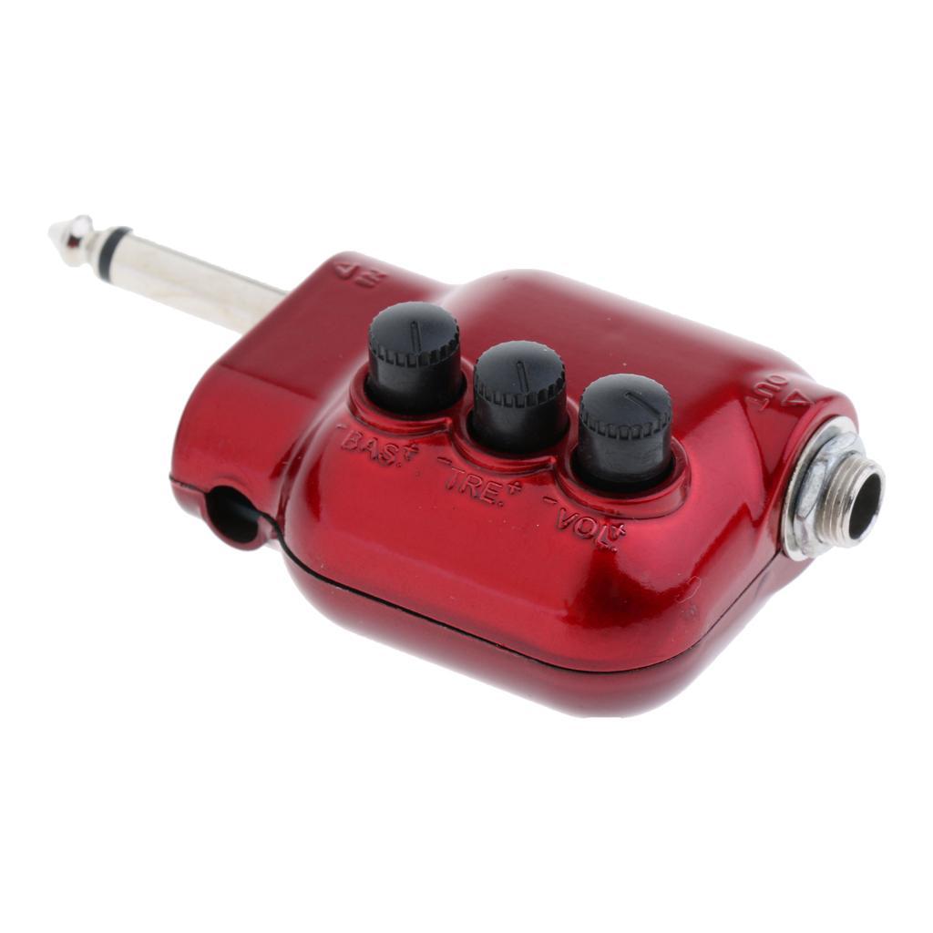 Durable Mini Guitars Pickup EQ Equalizer Preamplifier DI Gig Accessory