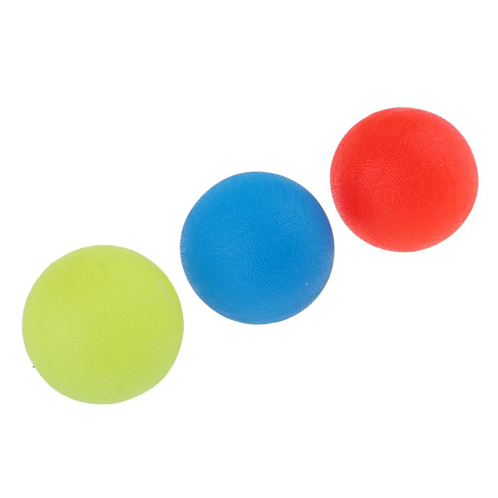 3x Decompression Silicone Balls Anti-stress Toys Grip Exercise  Balls