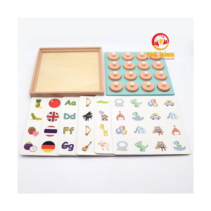 Đồ Chơi Gỗ Lật Hình Tìm Cặp Giống Nhau Gồm 12 Chủ Đề Rèn Luyện Trí Nhớ Và Khả Năng Quan Sát Cho Bé