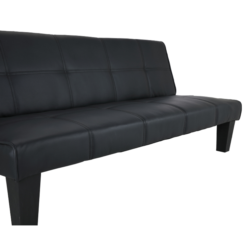 Ghế sofa giường đa năng DAY DREAM khung gỗ, đệm bọc da PVC cao cấp màu đen, tựa lưng ngả 3 cấp độ | Index Living Mall -  Phân phối độc quyền tại Việt Nam