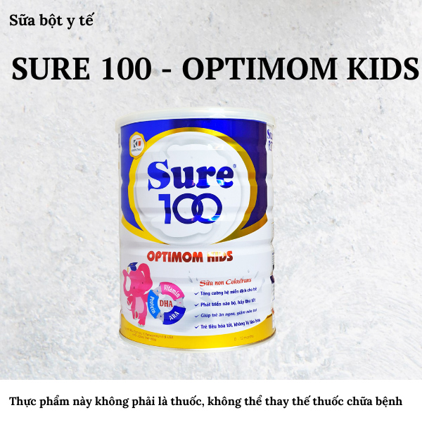 Sure 100 - Optimom Kids Hộp 900g