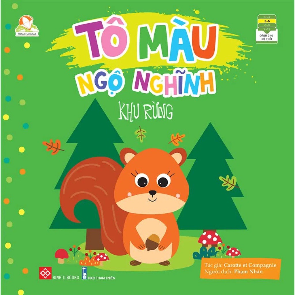 Sách Tô Màu Ngộ Nghĩnh – Đinh Tị Books (Nhiều chủ đề cho bé 3 - 6 tuổi)