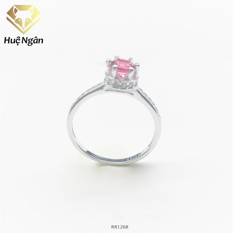 Nhẫn bạc 925 Huệ Ngân - 6 chấu đá 5li RR1268