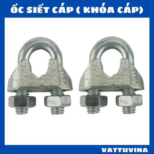 Ốc siết cáp - khóa cáp - cóc kẹp cáp - size 3mm, 5mm, 6mm, 8mm, 10mm, 12mm