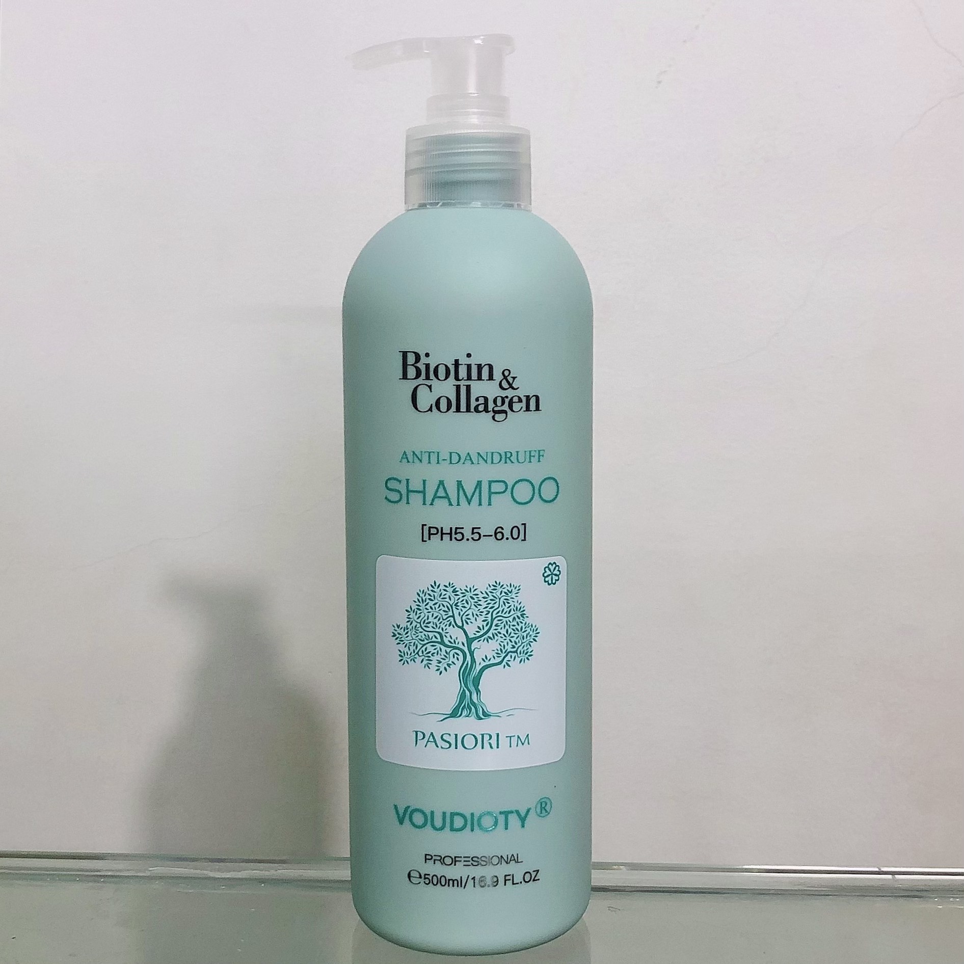 DẦU GỘI VOUDIOTY ANTI-DANDRUFF BIOTIN & COLLAGEN XANH BIỂN MỀM MƯỢT NGĂN GÃY RỤNG CHO TÓC GÀU NGỨA 500ML
