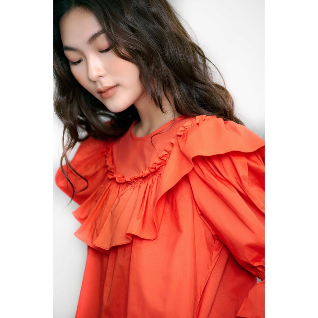 LIIN - Đầm midi chữ A bèo cách điệu