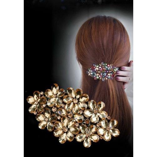 Kẹp tóc thời trang nữ đính cườm đơn giản KTL 222